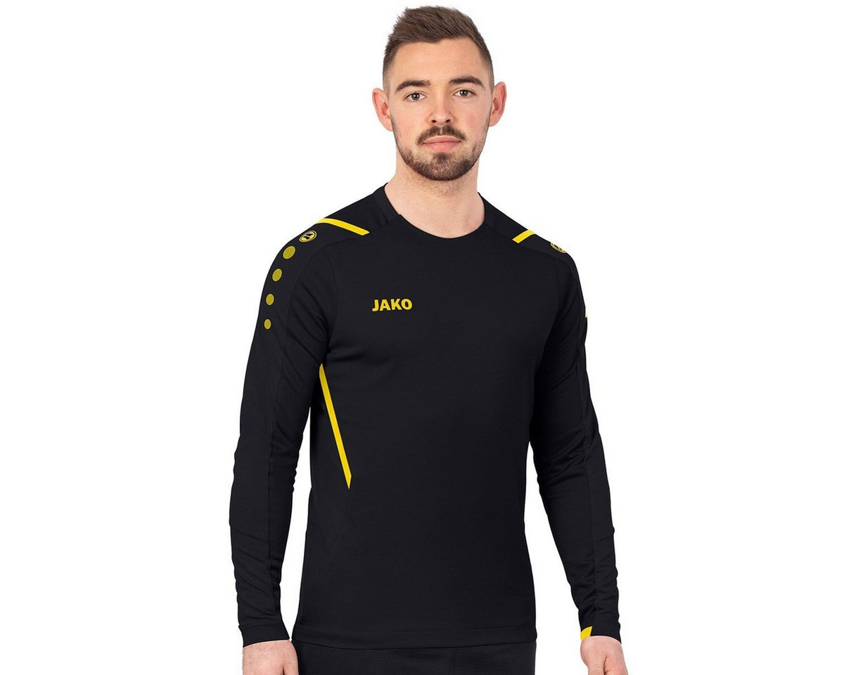 Jako Langarmshirt (Sweat) Challenge - optimale Bewegungsfreiheit - schwarz/gelb Herren von Jako