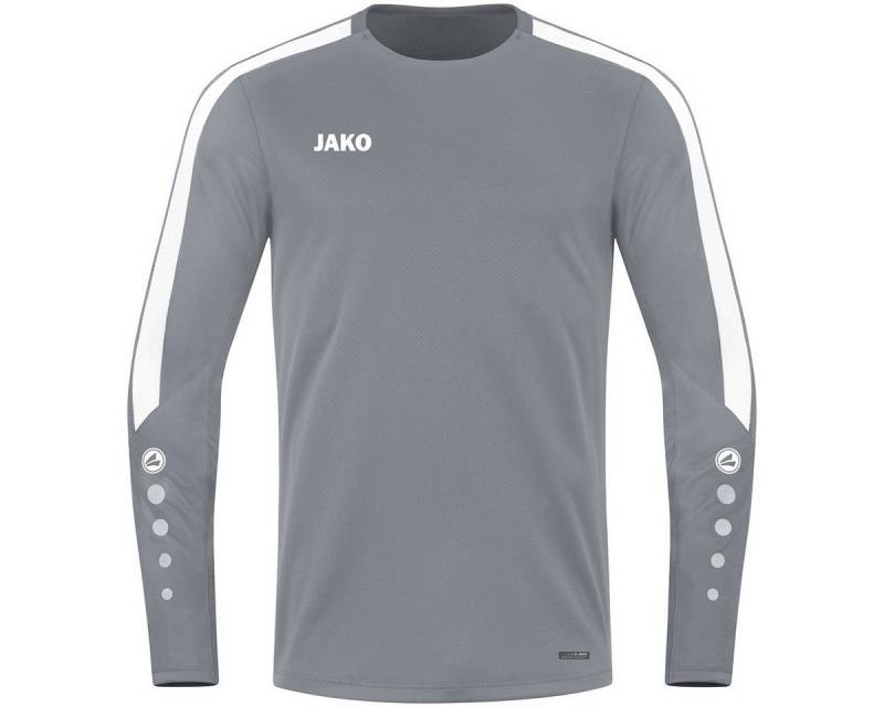 Jako Langarmshirt Sweat Power (rec. Polyester, hohe Bewegungsfreiheit) dunkelgrau Herren von Jako