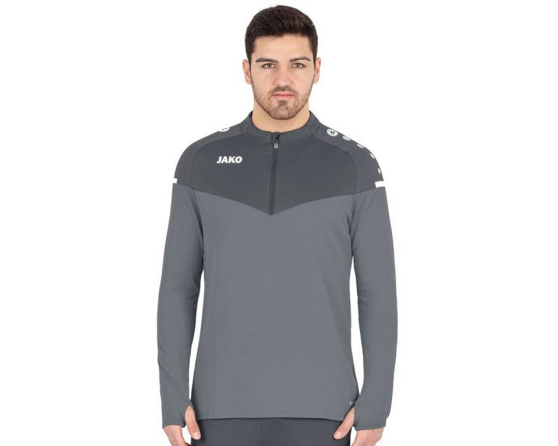 Jako Langarmshirt Ziptop Champ 2.0 (100% Polyester) grau Herren von Jako