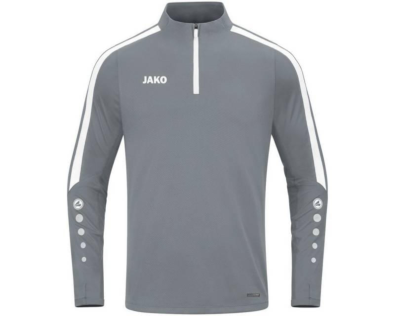 Jako Langarmshirt Ziptop Power (rec. Polyester, hochelastisch) dunkelgrau Herren von Jako