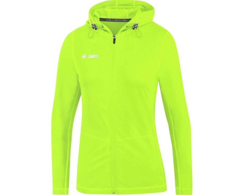 Jako Laufjacke (Full-Zip Kapuzenjacke) Run 2.0 neongrün Damen von Jako