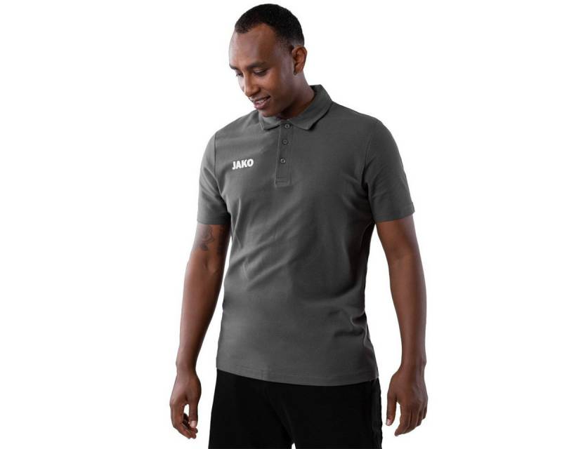 Jako Poloshirt Base (100% Baumwolle) anthrazitgrau Herren von Jako