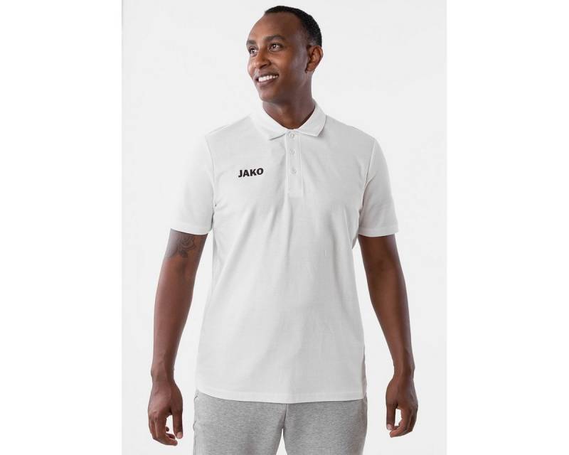 Jako Poloshirt Base (100% Baumwolle) weiss Herren von Jako