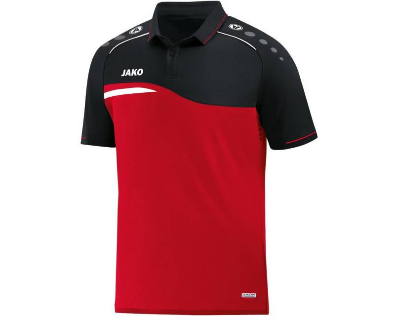 Jako Poloshirt Competition 2.0 (100% Polyester) rot/schwarz Kinder von Jako