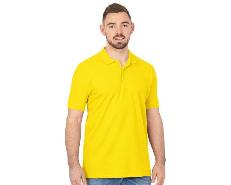 Jako Poloshirt Organic Pique (Bio-Baumwolle, 200g/m2) gelb Herren von Jako