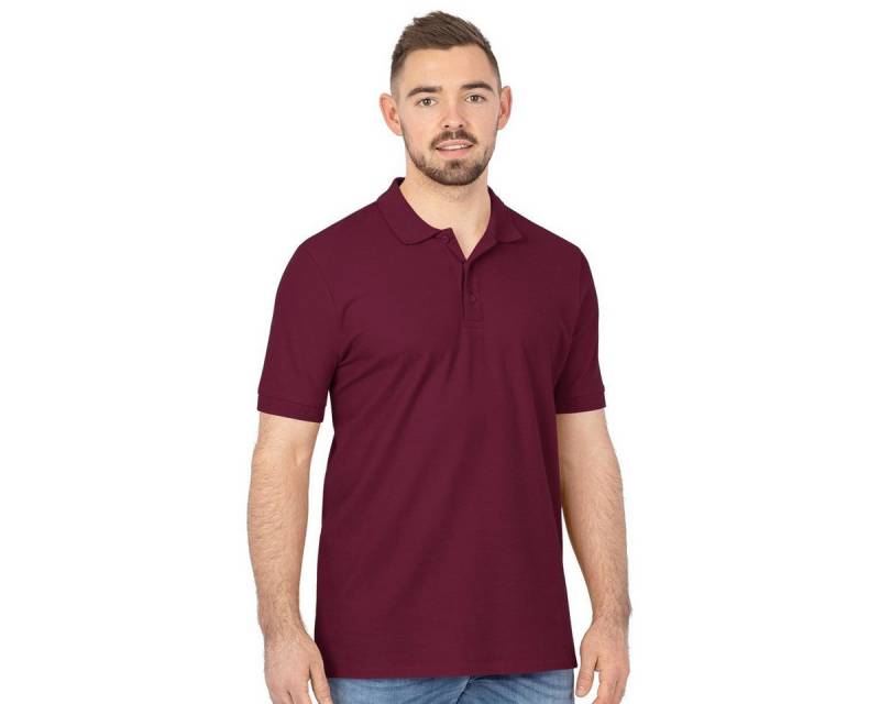 Jako Poloshirt Organic Pique (Bio-Baumwolle, 200g/m2) weinrot Herren von Jako