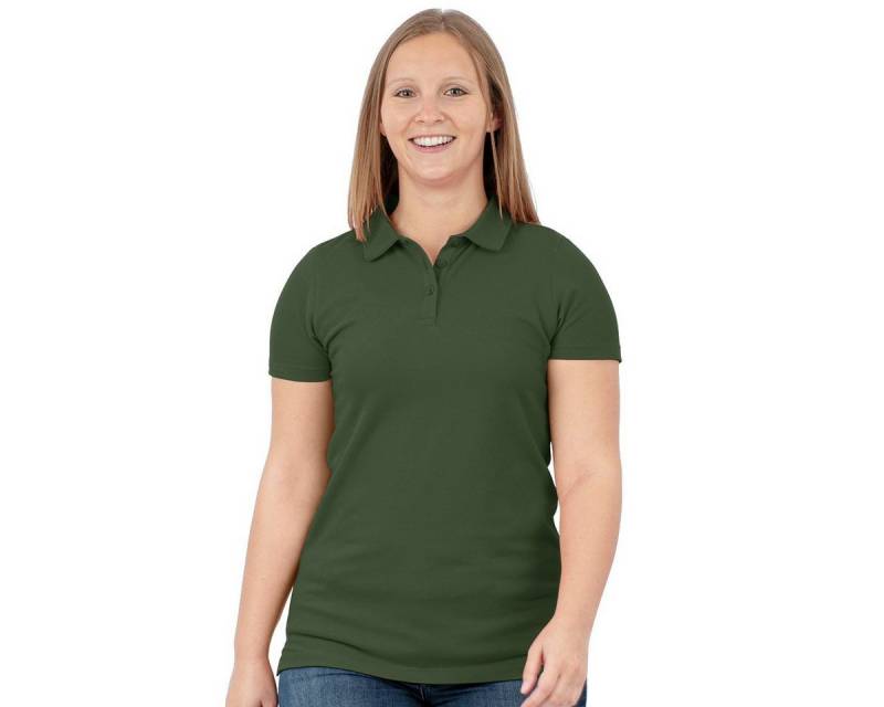 Jako Poloshirt Organic Stretch (Bio-Baumwolle) olivegrün Damen von Jako