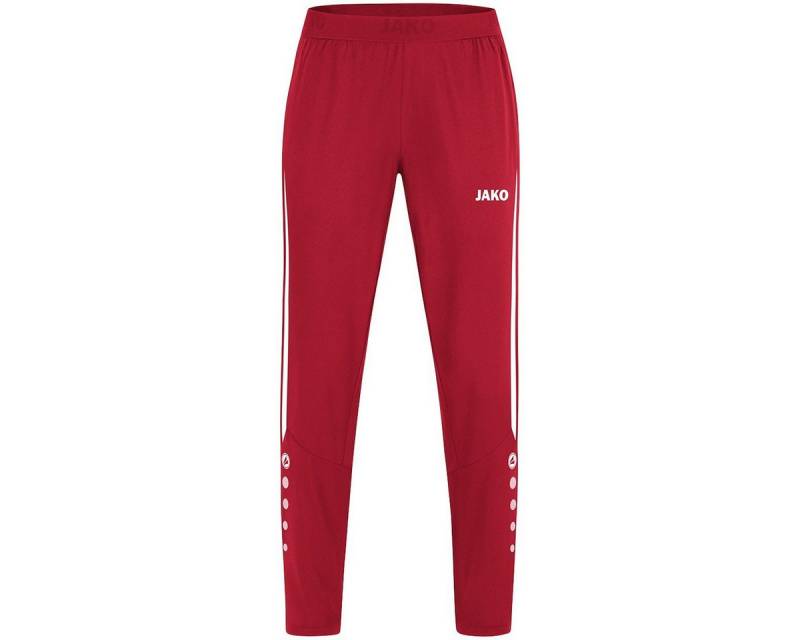 Jako Sporthose Sport-Freizeithose Power (Stretch-Micro-Twill) lang rot/weiss Damen von Jako