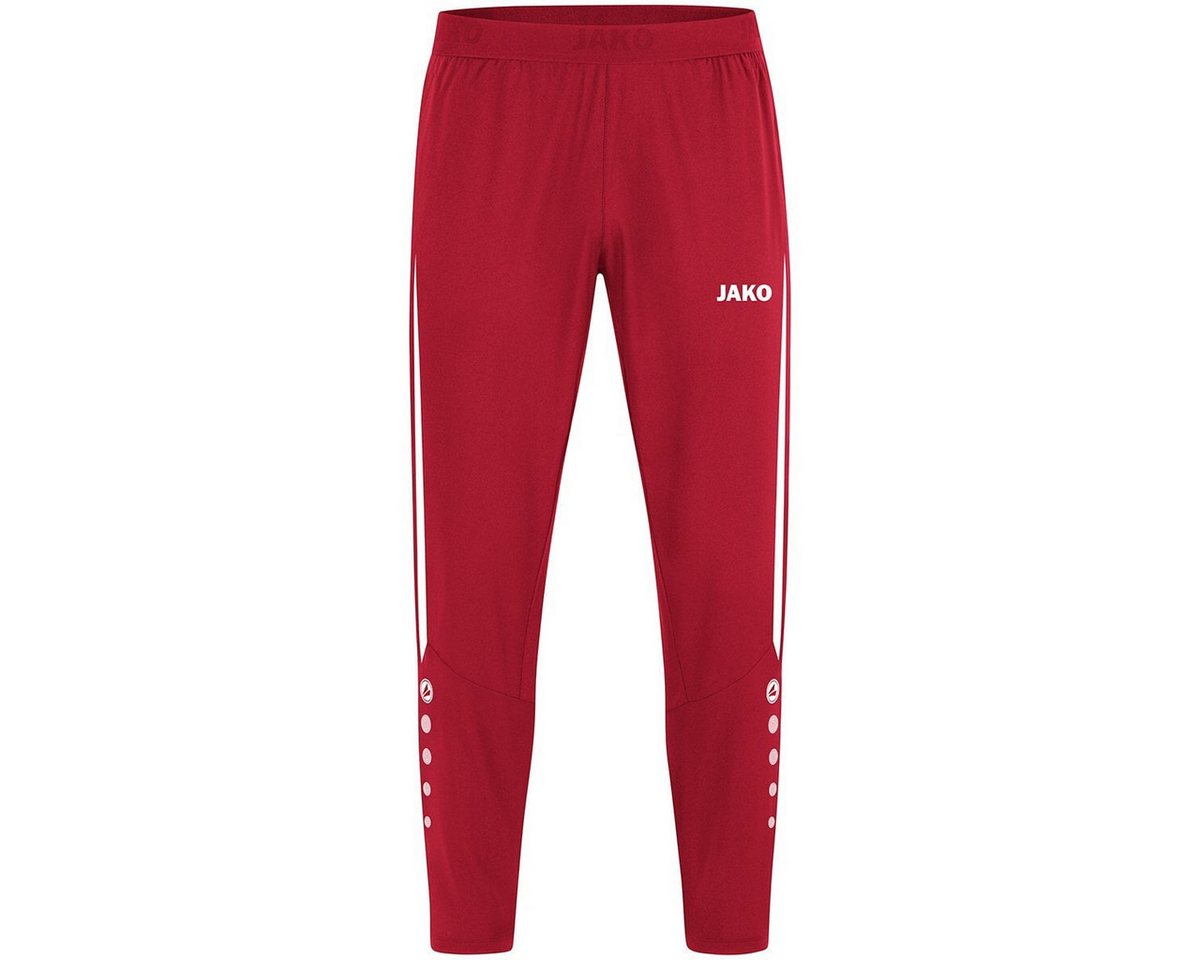 Jako Sporthose Sport-Freizeithose Power (Stretch-Micro-Twill) lang rot/weiss Herren von Jako
