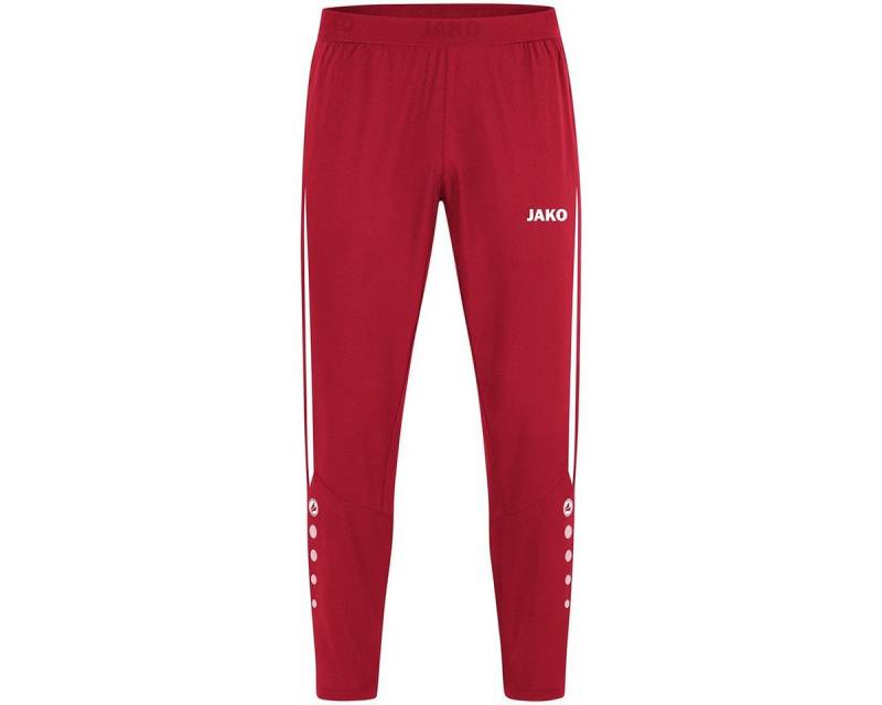 Jako Sporthose Sport-Freizeithose Power (Stretch-Micro-Twill) lang rot/weiss Herren von Jako