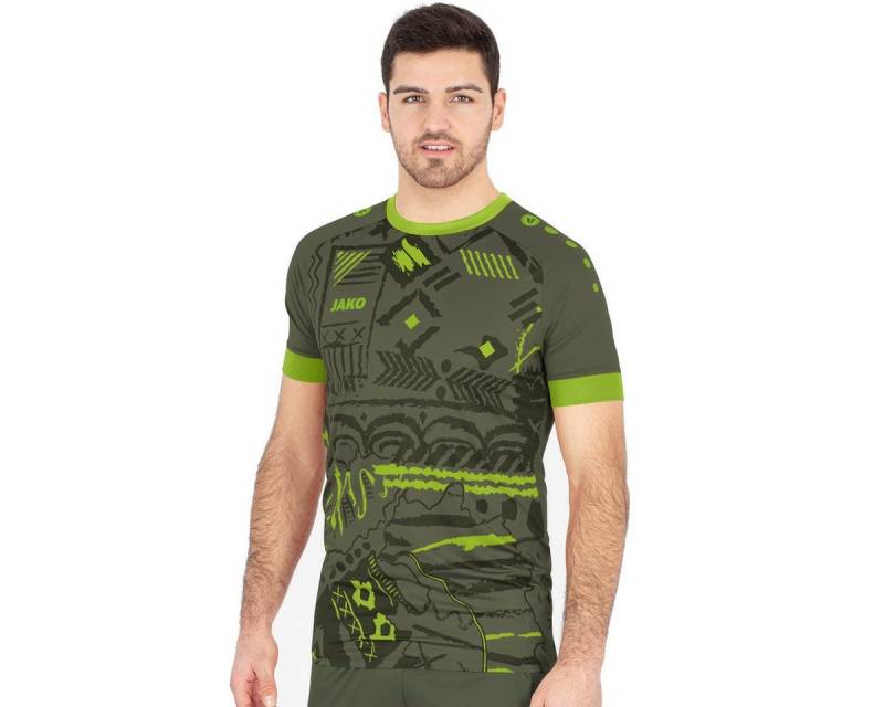 Jako T-Shirt (Trikot) Tropicana khaki/neongrün Herren von Jako