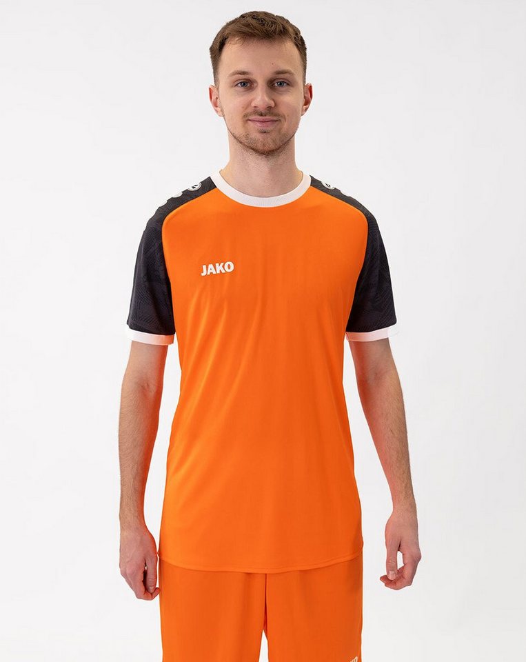 Jako T-Shirt Trikot Iconic (Polyester-Interlock) orange/schwarz Herren von Jako