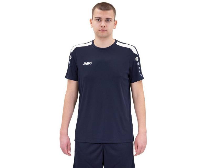 Jako T-Shirt Trikot Power (Polyester-Interlock, strapazierfähig) marineblau Herren von Jako