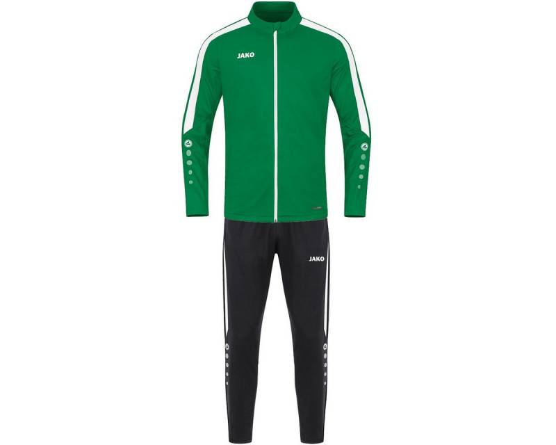 Jako Trainingsanzug Polyester Power (Jacke und Hose) grün/schwarz Herren von Jako