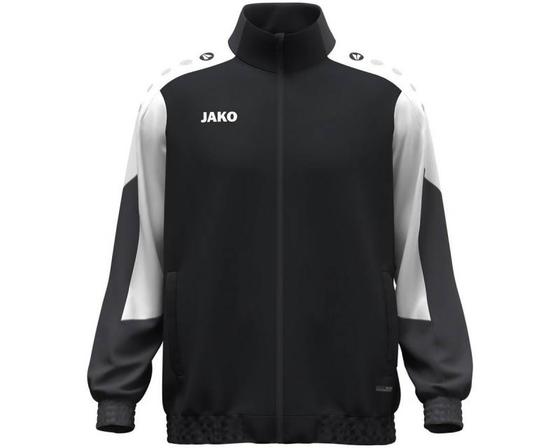 Jako Trainingsjacke (Webjacke) Dynamic - Stretch-Micro-Twill - schwarz/weiss/anthrazitgrau von Jako