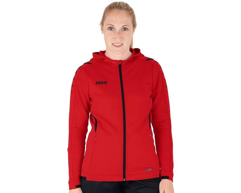 Jako Trainingsjacke Challenge mit Kapuze rot Damen von Jako