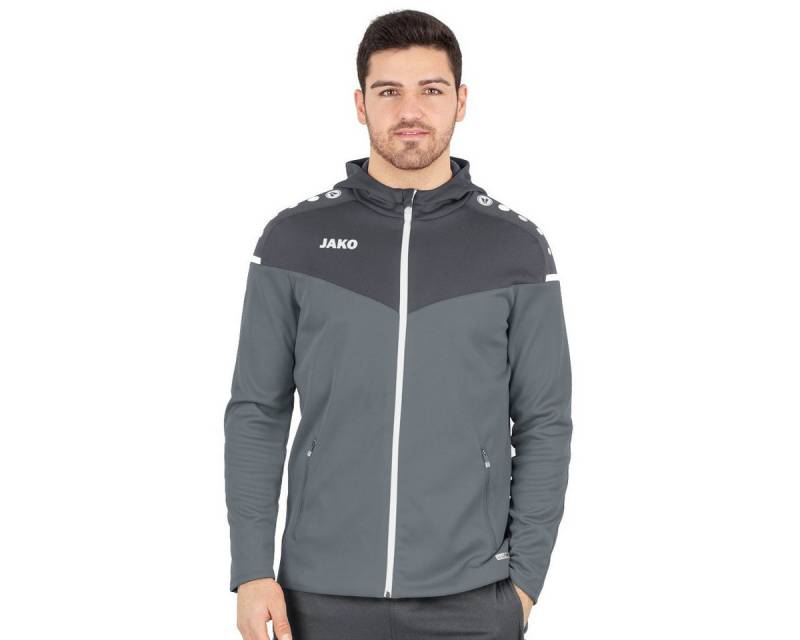Jako Trainingsjacke Kapuzenjacke Champ 2.0 (100% Polyester) grau Herren von Jako