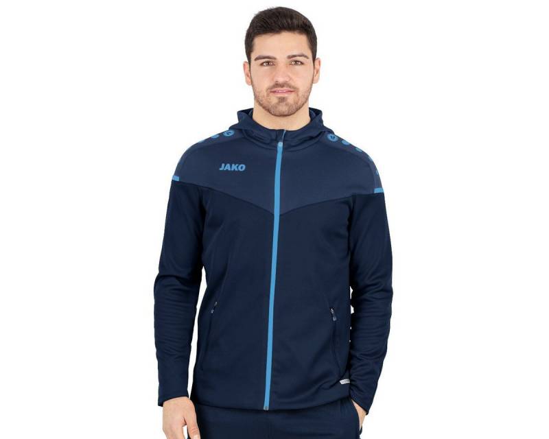 Jako Trainingsjacke Kapuzenjacke Champ 2.0 (100% Polyester) marineblau/hellblau Herren von Jako