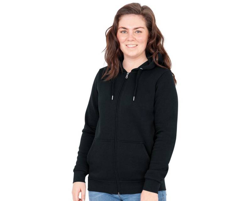 Jako Trainingsjacke Kapuzenjacke Organic (Bio-Baumwolle) schwarz Damen von Jako