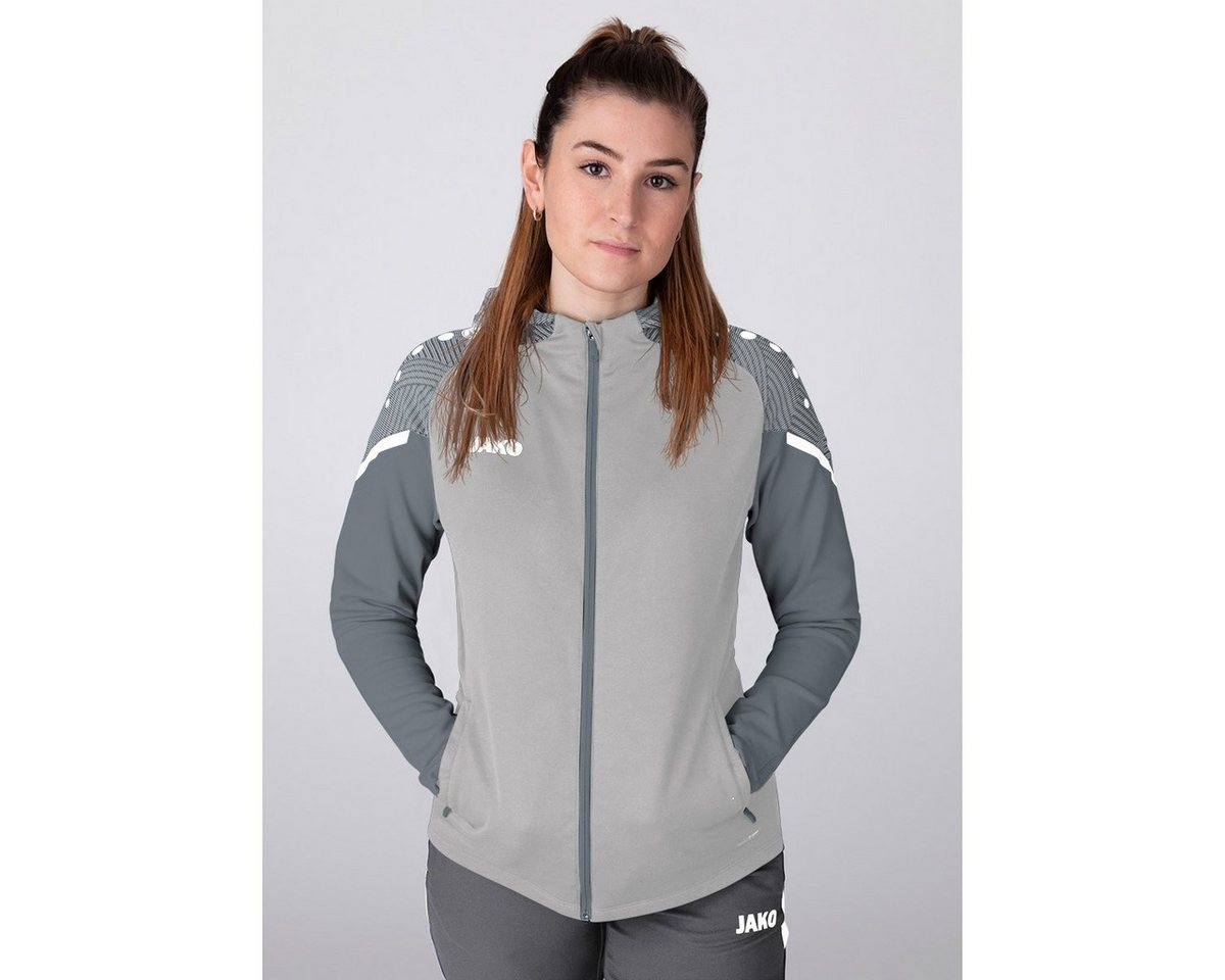 Jako Trainingsjacke Kapuzenjacke Performance (Polyester-Fleece) hellgrau Damen von Jako
