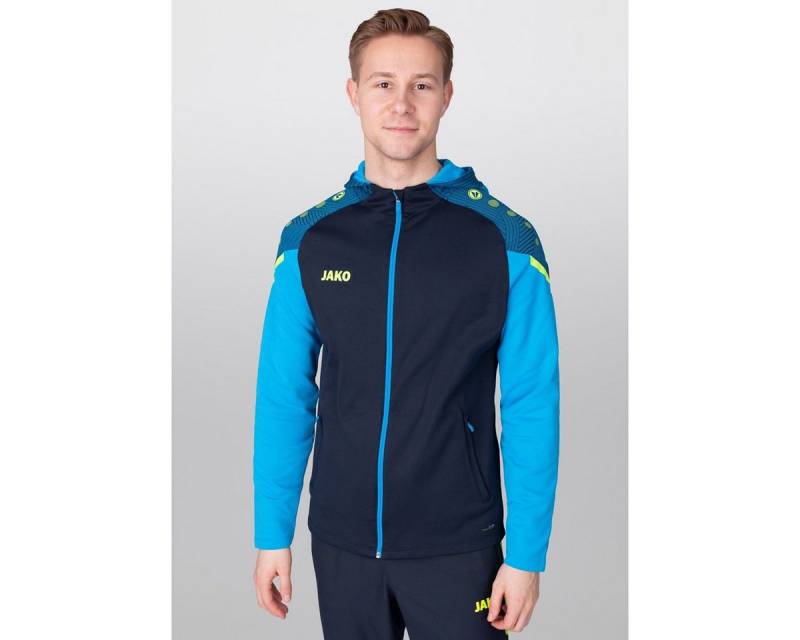 Jako Trainingsjacke Kapuzenjacke Performance (Polyester-Fleece) marineblau/hellblau Herren von Jako