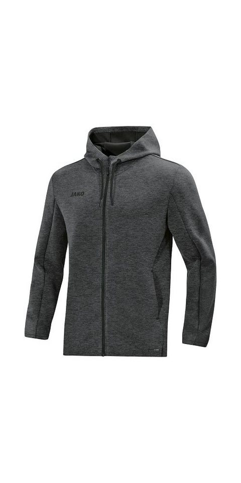 Jako Trainingsjacke Kapuzenjacke Premium Basics (Double-Tech-Knit) anthrazitgrau Herren von Jako