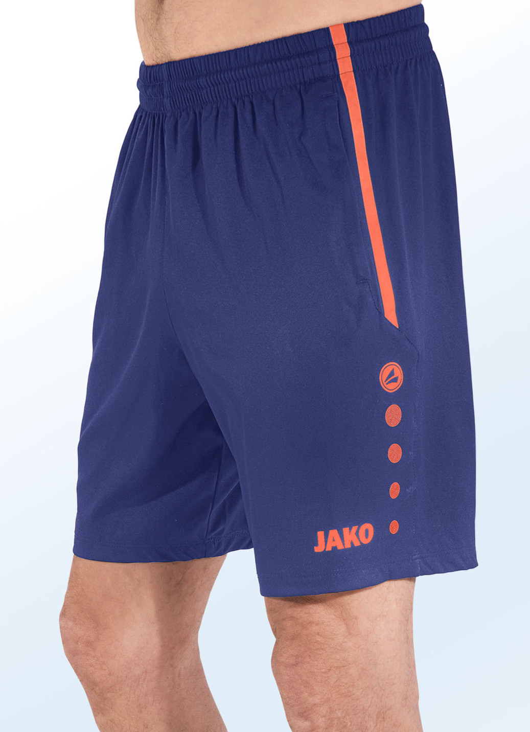Shorts von "Jako" in 4 Farben, Größe 3XL (58/60), Marine-Orange von Jako
