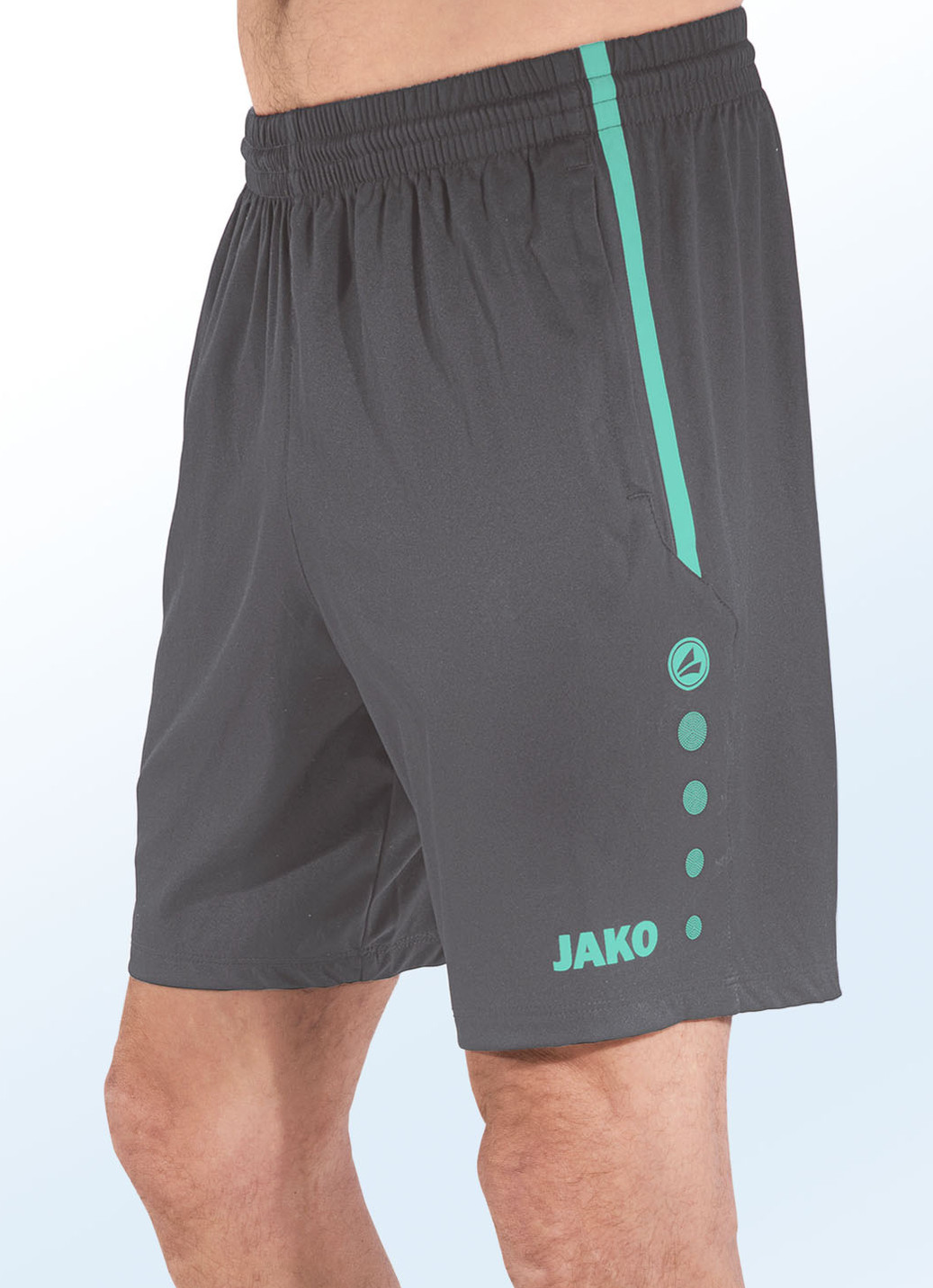 Shorts von "Jako" in 4 Farben, Größe XL (52/54), Grau-Grün von Jako