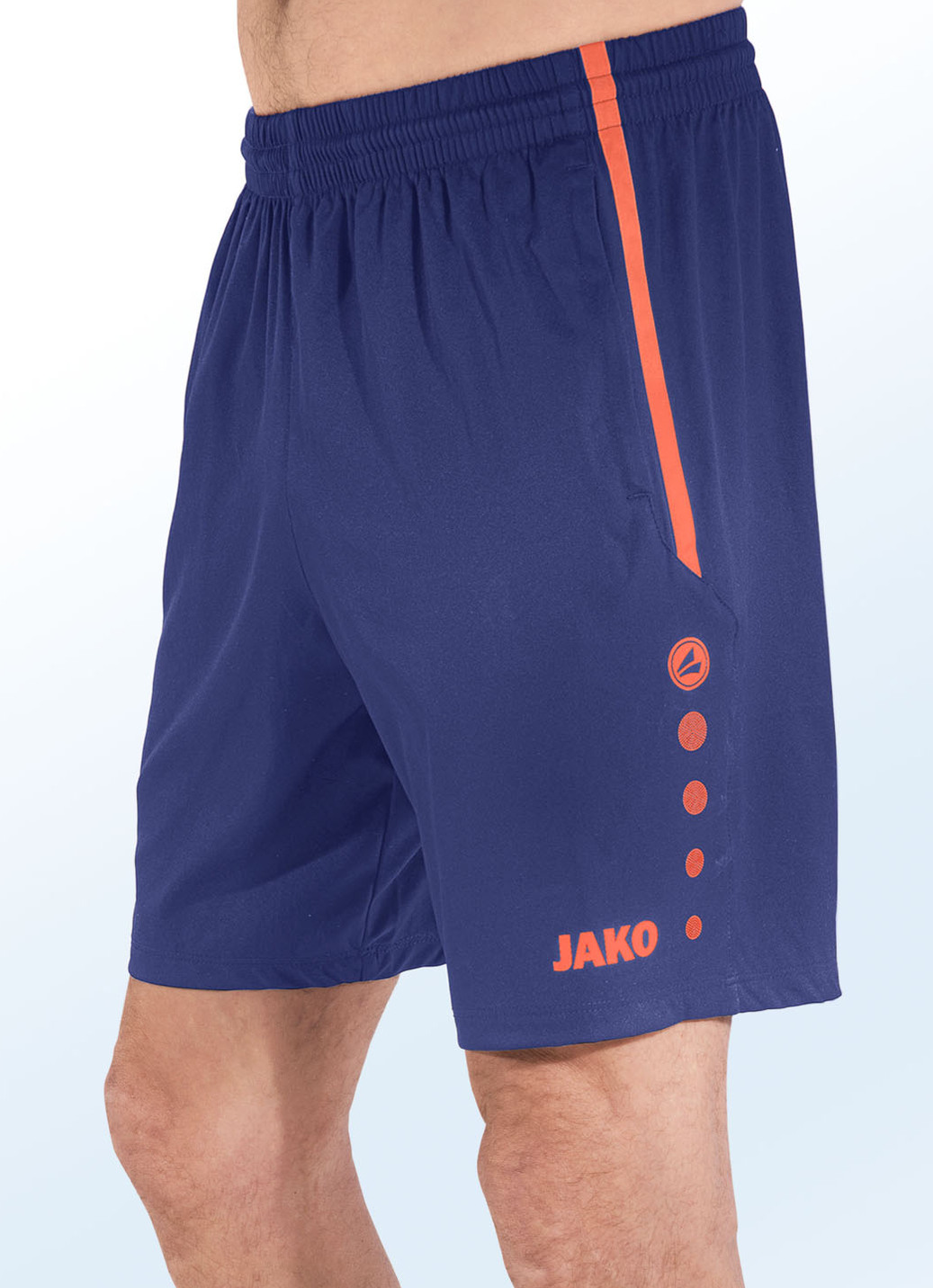 Shorts von "Jako" in 4 Farben, Größe XXL (56), Marine-Orange von Jako