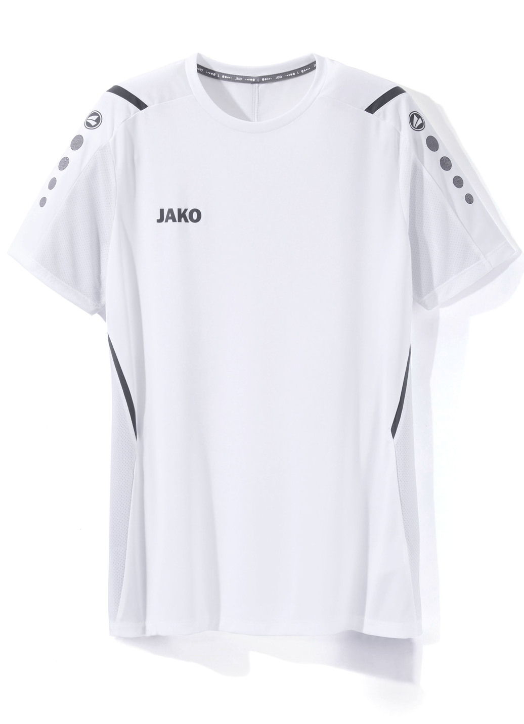 T-Shirt von „Jako“ in 4 Farben, Größe L (50), Weiss von Jako