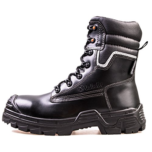 Jalatte Sicherheitsstiefel SB P LOG290 Schwarz Herren - klappbare Metallspikes, kälteisoliert, wasserabweisend, durchtrittsicher, Zehenschutz (39) von Jalatte