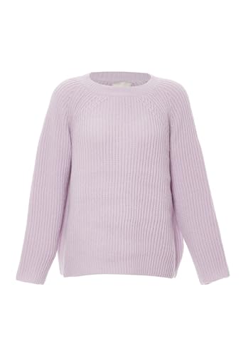 Jalene Damen Rippstrickpullover, Lavendel, XL/XXL von Jalene