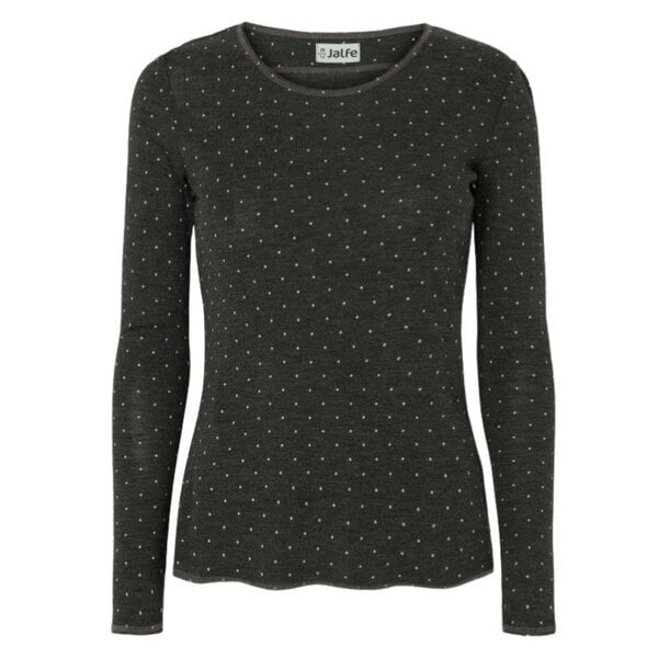 Jalfe Longsleeve Wolle Punkte melange von Jalfe