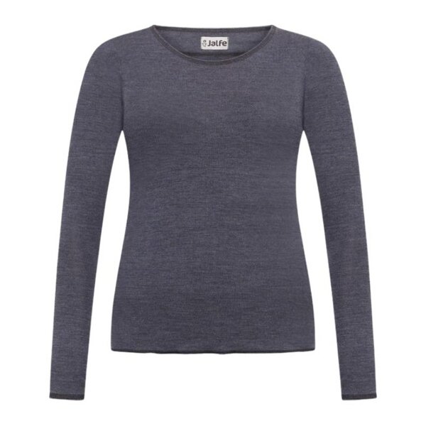 Jalfe Longsleeve Wolle plain melange von Jalfe