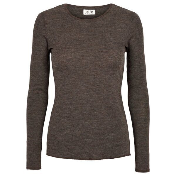 Jalfe Longsleeve Wolle plain melange von Jalfe