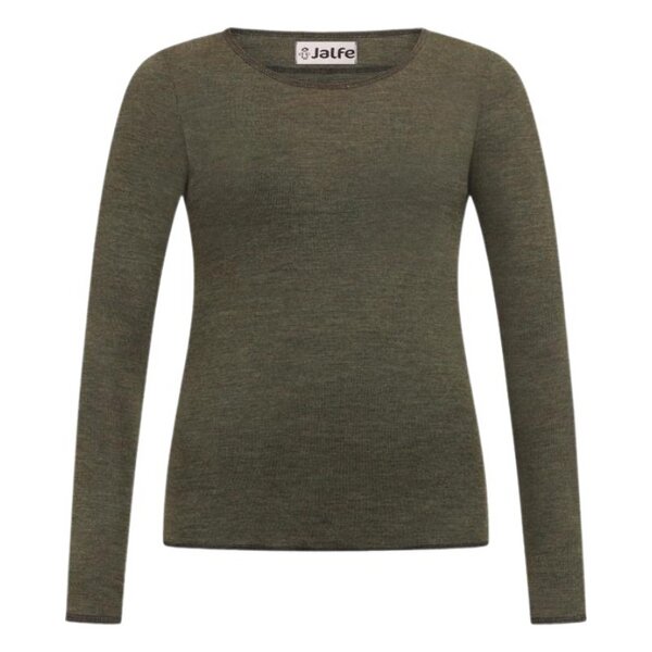 Jalfe Longsleeve Wolle plain melange von Jalfe