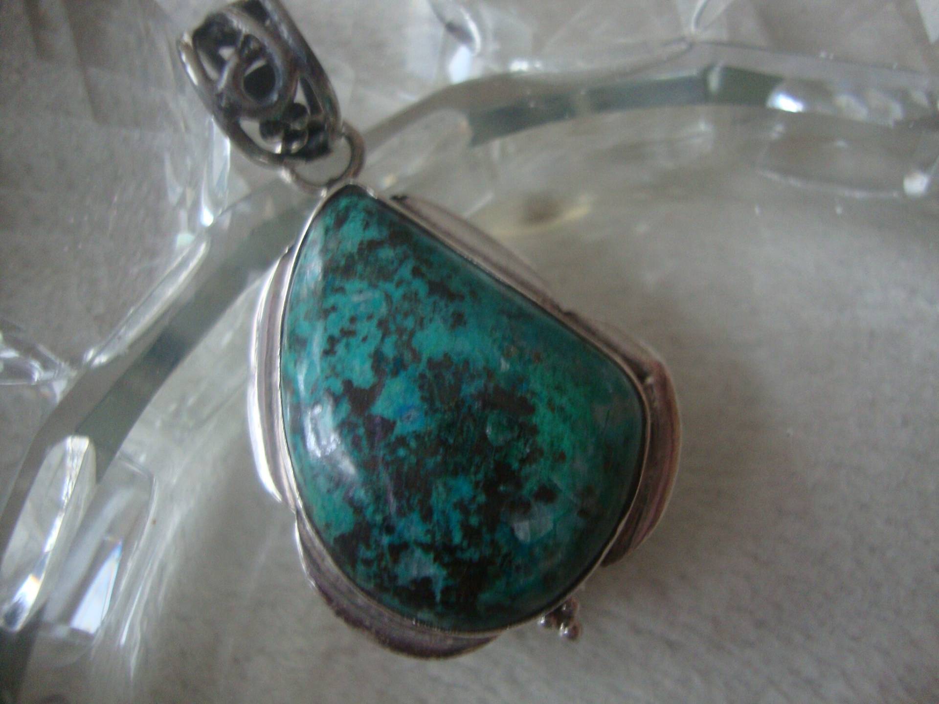 Chrysokoll~Silber~Anhänger 51mm Chrysokoll~Silber~Anhänger 51mm von JalidaSchmuck