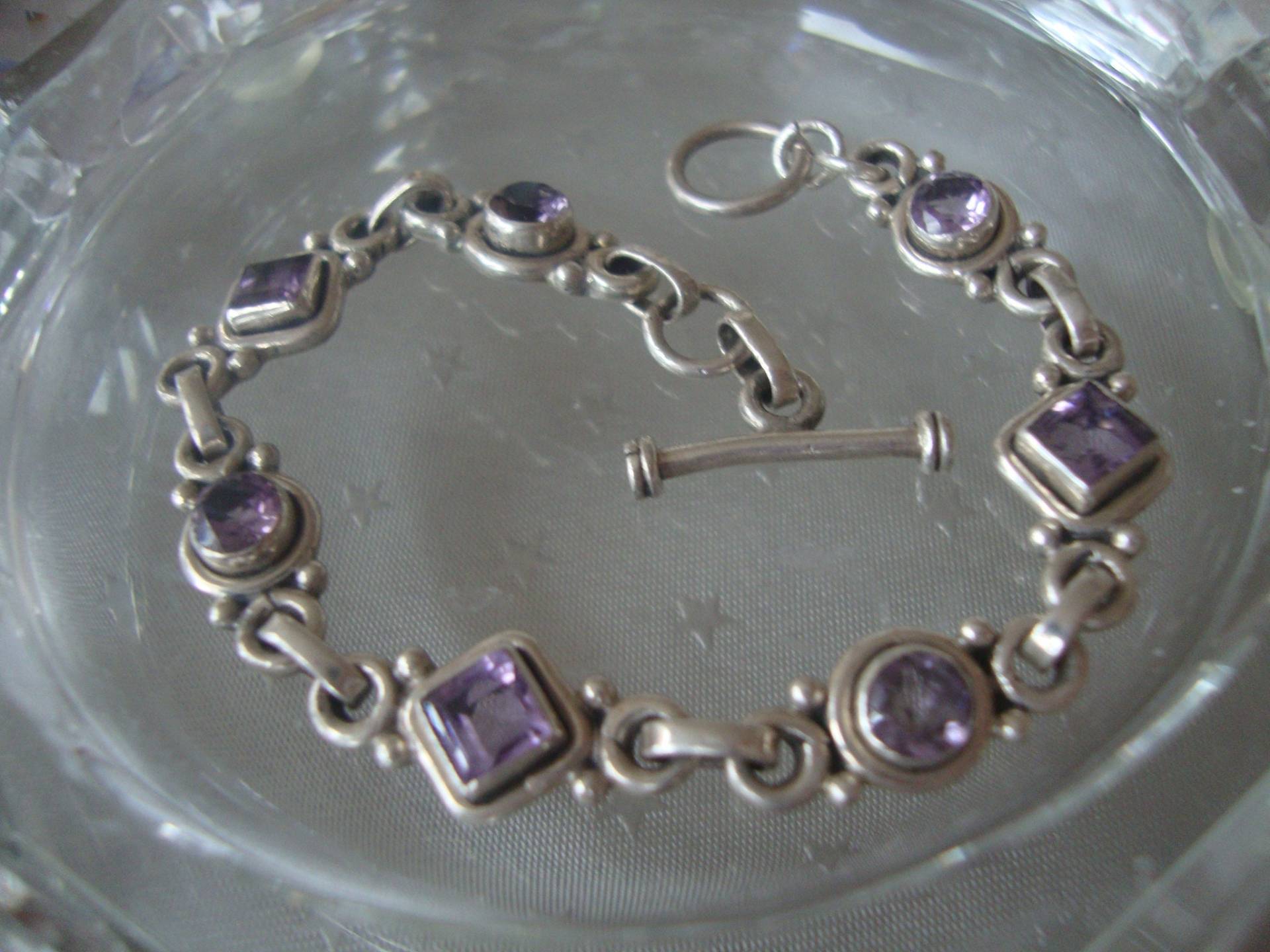 Feinstes Amethystsilberarmband, Schaut Feinstes Amethystsilberarmband, Schaut von JalidaSchmuck