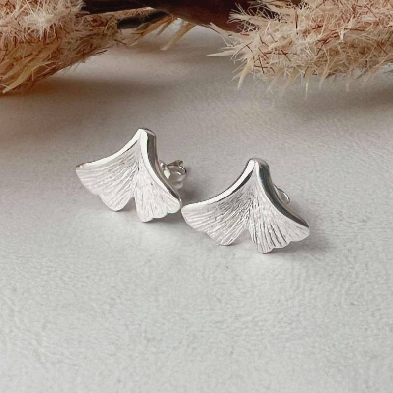 Ohrstecker Gingkoblatt 925Er Silber von Jalimei