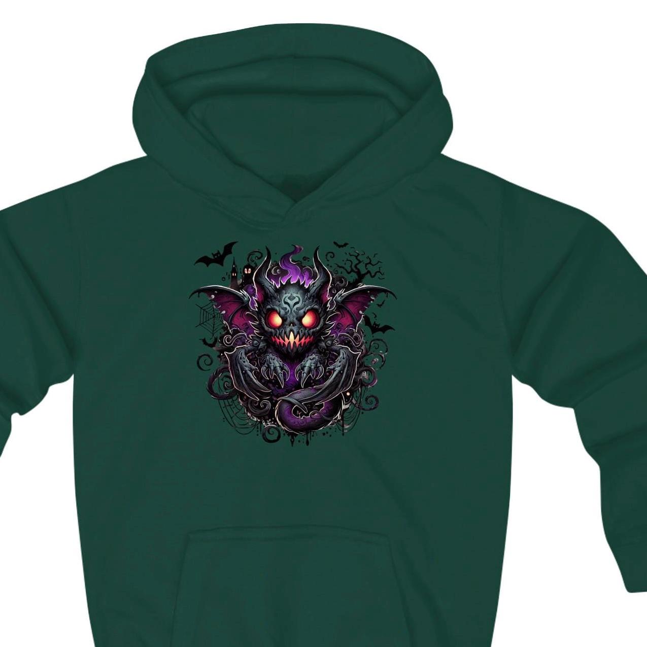 Halloween-Kinder-Hoodie, Gruseliges Kostüm, Kinder-Sweatshirt, Lustiges Süßes Oder Saures-Outfit, Stilvolle Halloween-Kleidung von JamaDesignShopping