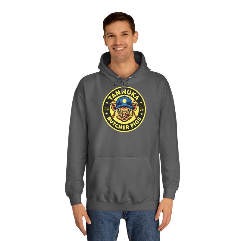 Tannuka Butcher Pigs - Baseball, Football, Hockey, Soccer, Fußball, Basketball College Team | Sport Logo Unisex Hoodie Tannuka Butcher Pigs - Baseball, Football, Hockey, Soccer, Fußball, Basketball College Team | Sport Logo Unisex Hoodie von JamaDesignShopping