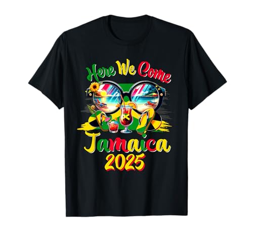 Here We Come 2025 Jamaika Family Vacation Girls Trip T-Shirt von Jamaica Family Vacation 2025 Summer Trip Travel