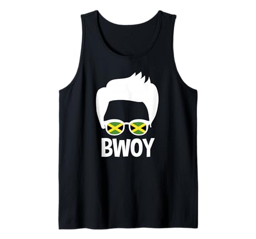 Herren Jamaika Bwoy Sonnenbrille Jamaika Flagge Reggae Pride Tank Top Herren Jamaika Bwoy Sonnenbrille Jamaika Flagge Reggae Pride Tank Top von Jamaica Flag Designs Proud Jamaican Roots