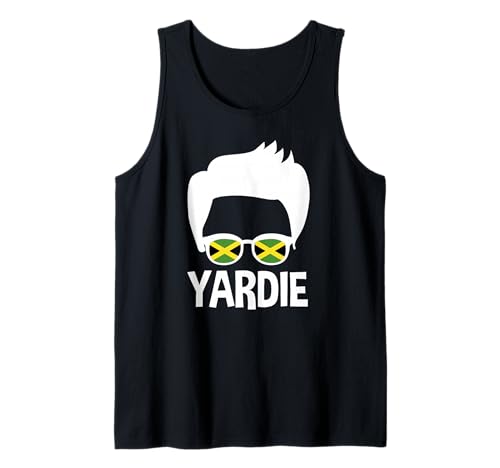 Herren Sonnenbrille mit Jamaika-Flaggen-Design Tank Top Herren Sonnenbrille mit Jamaika-Flaggen-Design Tank Top von Jamaica Flag Designs Proud Jamaican Roots