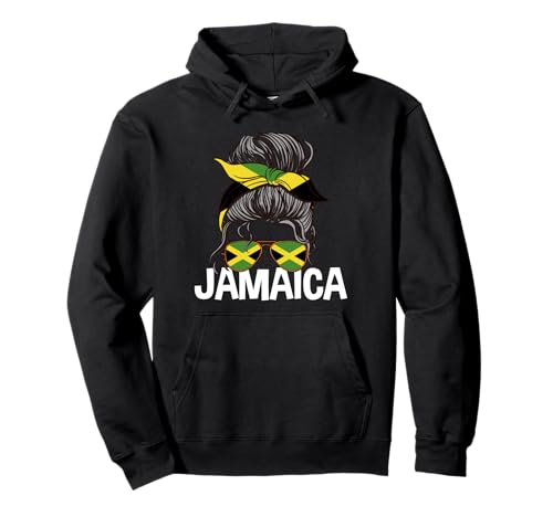 Jamaica Girl Unordentlicher Haarknoten Jamaican Woman Pride Pullover Hoodie Jamaica Girl Unordentlicher Haarknoten Jamaican Woman Pride Pullover Hoodie von Jamaica Flag Designs Proud Jamaican Roots