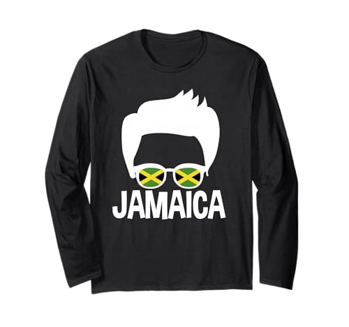 Jamaica Jungensilhouette Jamaican Man Pride Langarmshirt Jamaica Jungensilhouette Jamaican Man Pride Langarmshirt von Jamaica Flag Designs Proud Jamaican Roots