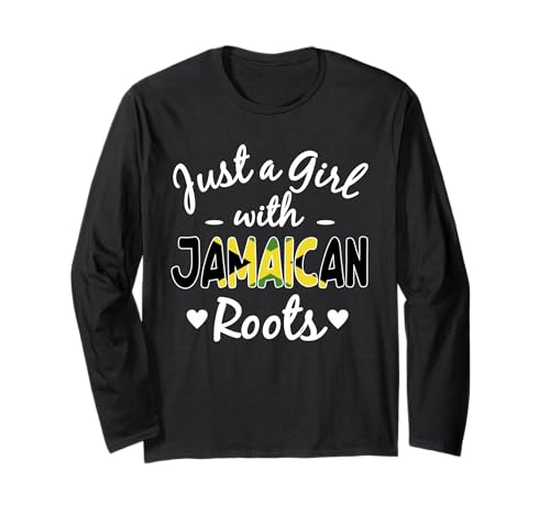 Jamaikanisches Mädchen Spruch Jamaika Pride Yardie Rasta Reggae Lover Langarmshirt Jamaikanisches Mädchen Spruch Jamaika Pride Yardie Rasta Reggae Lover Langarmshirt von Jamaica Flag Designs Proud Jamaican Roots