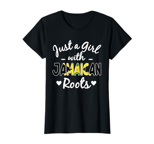 Jamaikanisches Mädchen Spruch Jamaika Pride Yardie Rasta Reggae Lover T-Shirt von Jamaica Flag Designs Proud Jamaican Roots