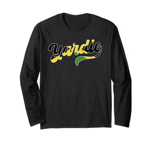 Yardie Jamaika Flagge Stolze Jamaikanische Männer Frauen Langarmshirt Yardie Jamaika Flagge Stolze Jamaikanische Männer Frauen Langarmshirt von Jamaica Flag Designs Proud Jamaican Roots