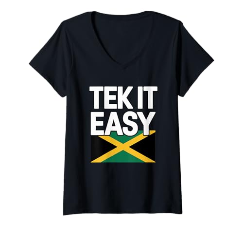 Damen Cooler Jamaica Pride T-Shirt mit V-Ausschnitt Damen Cooler Jamaica Pride T-Shirt mit V-Ausschnitt von Jamaican Pride Designs